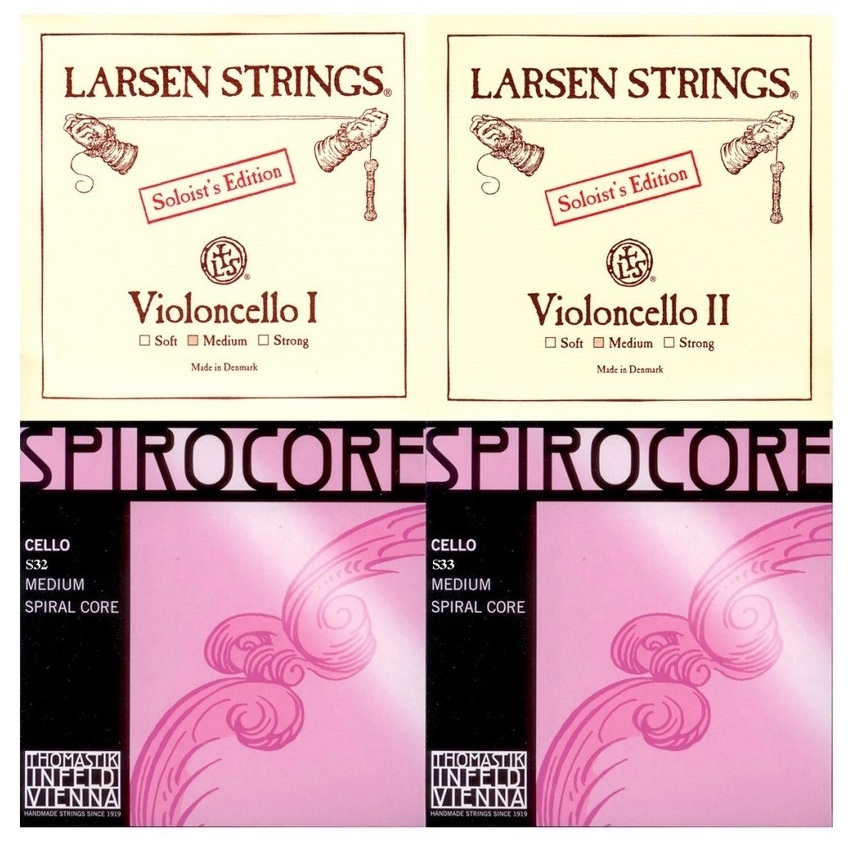 德國 Spirocore S32/S33 + 丹麥 Larsen Soloist D/A 大提琴弦